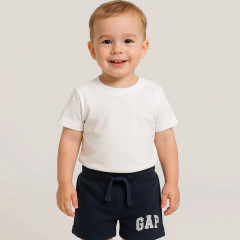 Bermuda Gap Moletom Azul Marinho - GAP8160 - Tamanho 5 anos - comprar online