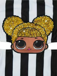 Maiô infantil Lol Preto 7-8 anos - comprar online