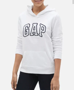Moletom Gap Feminino Logo Hoodie Branco -GAP0346 - Tamanho GG - Mimos de Orlando