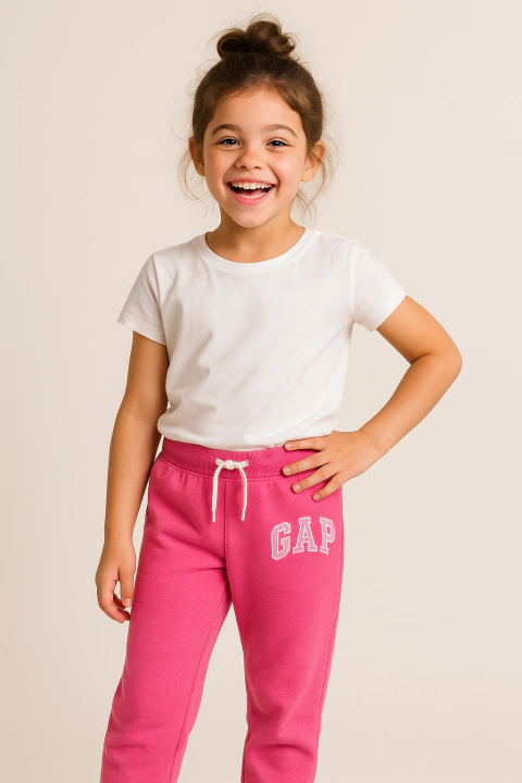Calca Moletom Gap Rosa - GAP4029 - Tamanho 6 - 7 anos - comprar online