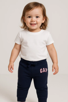 Calça Moletom Gap Azul Marinho - GAP0991 - Tamanho 2 anos - comprar online