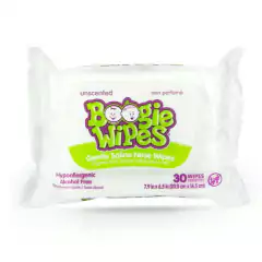 Boogie Wipes - Toalhinhas Umedecidas com Soro (Solução salina) - c/30 lenços - Unscented