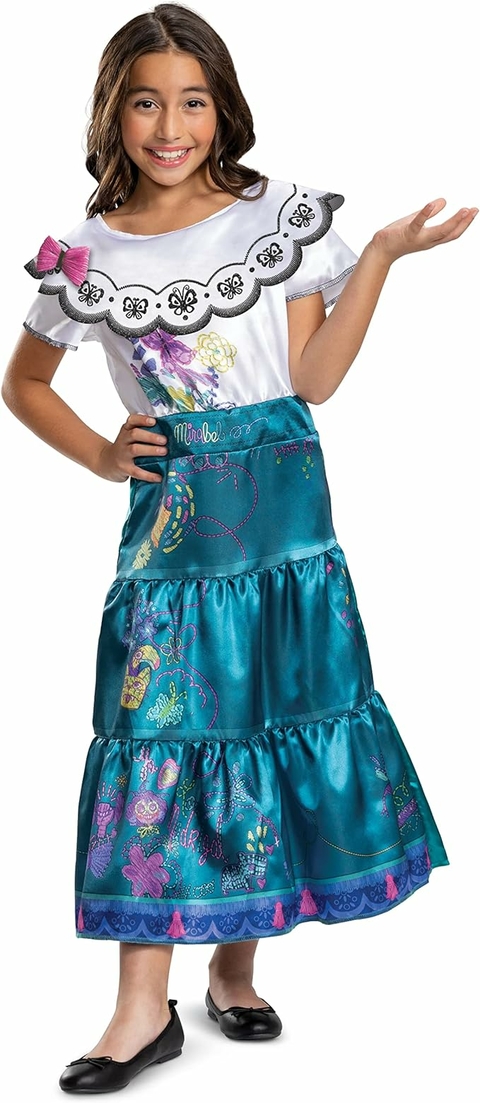 Fantasia infantil clássica Mirabel da Encanto 4-5 anos