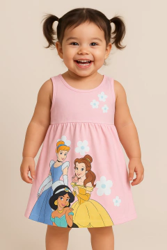 Vestido Infantil Disney Princesas - Tamanho 2 anos - comprar online