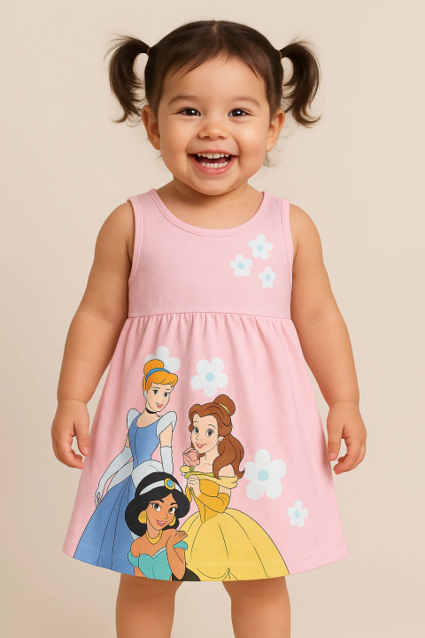 Vestido Infantil Disney Princesas - Tamanho 2 anos - comprar online