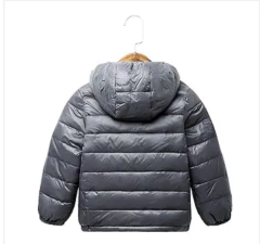 Jaqueta Puffer Infantil Ultraleve by Mimos de Orlando - Cor Cinza - Tamanho 9 anos - comprar online