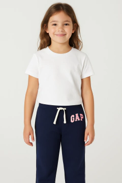 Calca Moletom Gap Azul Marinho - GAP4022 - Tamanho 6 - 7 anos - comprar online