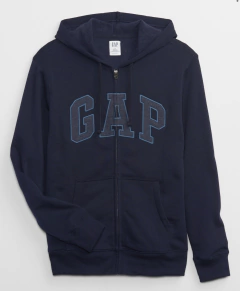 Moletom Gap Ziper Logo Masculino Azul Marinho - GAP0888 - Tamanho G - Mimos de Orlando