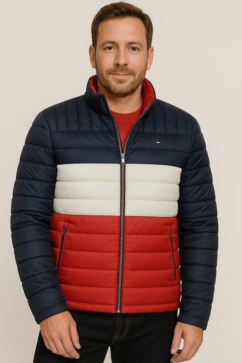 Jaqueta Puffer Tommy Hilfiger Masculina Colors - TH098 - Tamanho GGG