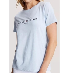 Camiseta Feminina Tommy Hilfiger Azul Clara- TH3424 - Tamanho GG - comprar online