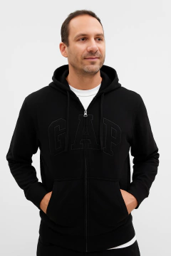 Moletom Gap Masculino Preto Zíper - GAP871 - Tamanho M - comprar online