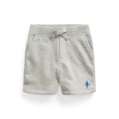 Bermuda Moletom Ralph Lauren Cinza - Menino - RL5282 - Tamanho 12 meses