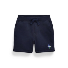Bermuda Moletom Ralph Lauren Azul Marinho - Menino - RL5268 - Tamanho 6 meses