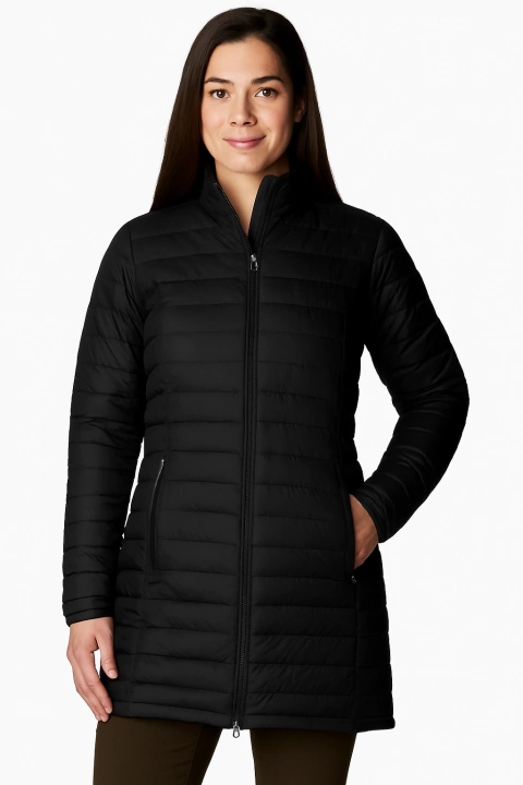 Jaqueta Feminina Columbia White Out FS Com Capuz Preta - Tamanho P - comprar online