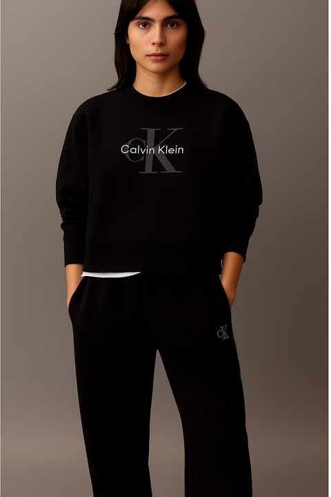 Conjunto Moletom Calvin Klein Feminino - Preto - Tamanho P