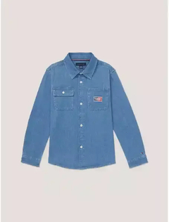 Camisa Jeans Tommy Hilfiger - T6167 - Tamanho 8 - 10 anos