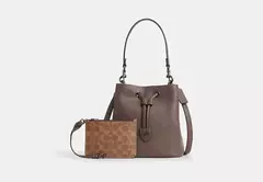 New Bolsa Coach Rowan bucket bag - Dark Stone na internet