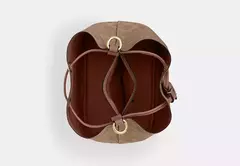 New Bolsa Coach Rowan bucket bag in signature canvas - Brown - loja online