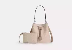 New Bolsa Coach Rowan bucket bag in signature canvas - comprar online