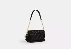 Bolsa Coach Hailey Flap Bag With Quilting - Preta na internet