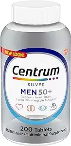 Centrum Silver Para Homens 50 + - Multivitamínico - 200 Tabletes - Venc 02/25