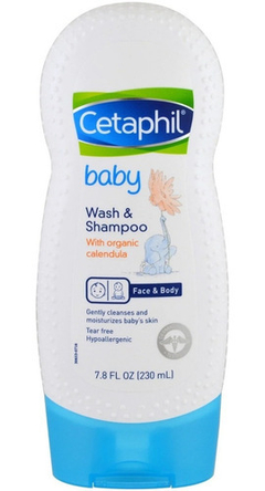 Cetaphil Wash & Shampoo Para Face E Corpo Bebê - 230ml