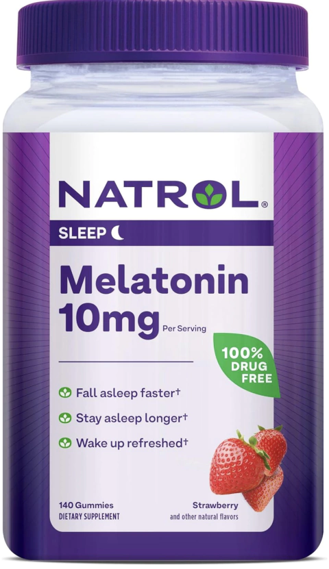 Melatonina Natrol 10MG 180 Gummy Morango