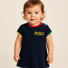 Vestido Cotton Logo Ralph Lauren - RL9195 - Tamanho 2 anos - comprar online