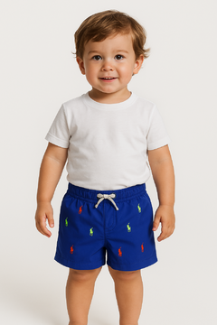 Short de Praia Infantil Polo Ralph Lauren Azul - Tamanho 3 anos - comprar online