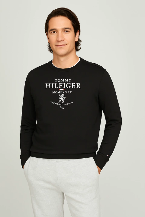 Sweater Masculino Tommy Hilfiger Azul Marinho - TH7829 - Tamanho G - comprar online