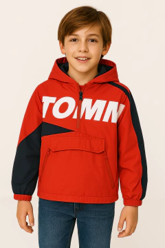 Jaqueta Corta Vento Menino Tommy Hilfiger - TH098 - Tamanho 12 - 14 anos - comprar online