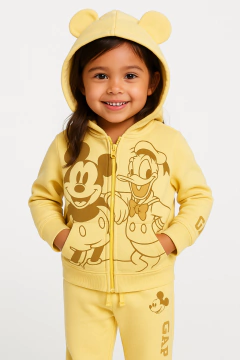 Conjunto Moletom Fleece Disney GAP - Amarelo - GAP0689- Tamanho 5 anos - comprar online