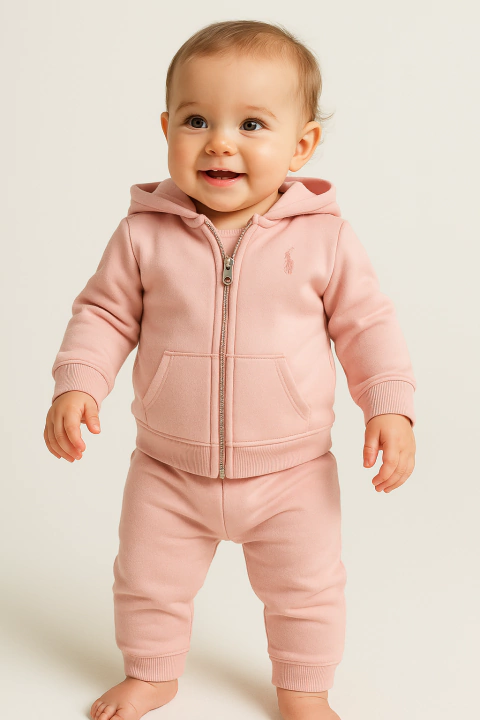 Conjunto Moletom Ralph Lauren Rosa - RL113 - Tamanho 24 meses - comprar online