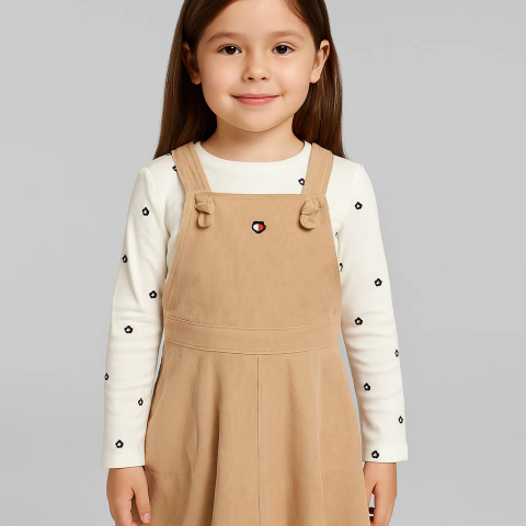 Conjunto Salopete Tommy Hilfiger - TH356 - Tamanho 6 anos - comprar online