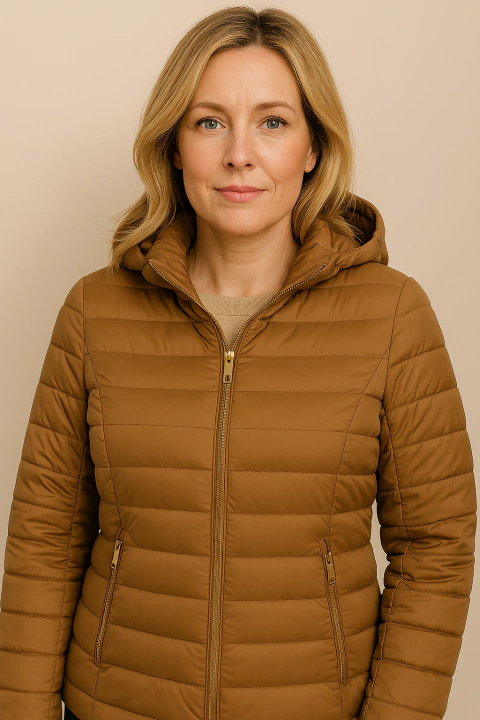 Jaqueta Forrada Michael Kors Dark Caramel - Tamanho G - comprar online