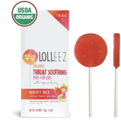 Pirulito para Dor de Garganta Lolleez - 10 unidades