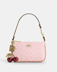 Bolsa Coach Nolita 19 Signature Canvas Gold Powder Pink na internet