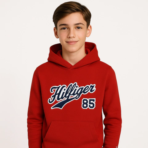 Moletom Capuz Tommy Hilfiger Menino Bordado- TH9987 - Tamanho 16 - 18 anos - comprar online