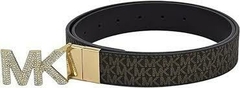 Cinto Michael Kors Reversível Marrom Logo/Marrom - Brilhos - Tamanho G - comprar online