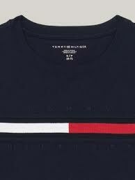 Camiseta Manga Longa Tommy Hilfiger Azul Marinho - TH0046 - Tamanho 8 - 10 anos na internet