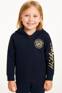 Moletom Capuz Tommy Hilfiger Girl - TH9480 - Tamanho 7 anos - comprar online