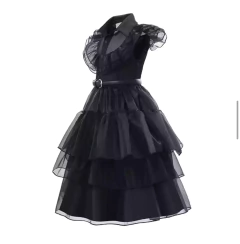 Fantasia Wandinha Premium - Tamanho 6 - 7 anos na internet