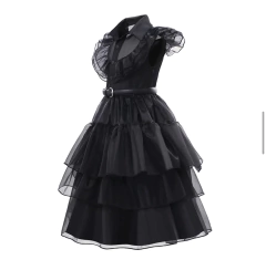 Fantasia Wandinha Premium - Tamanho 5 - 6 anos na internet