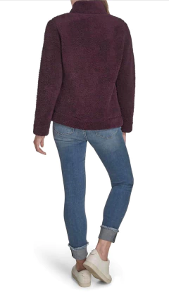 Moletom Sherpa Feminino Tommy Hilfiger Roxo - TH8754 - Tamanho G - comprar online