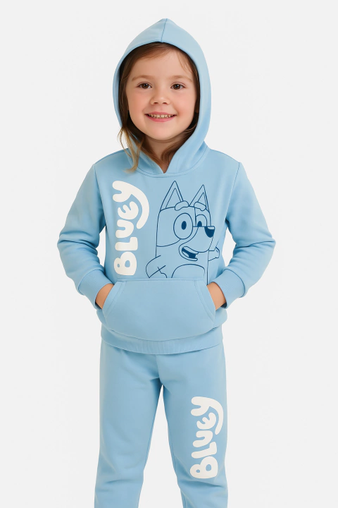 Conjunto de Moletom Infantil Bluey Azul Claro - Tamanho 5 anos - comprar online