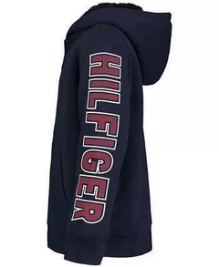 Moletom Infantil Tommy Hilfiger Forrado Sherpa Azul Marinho - TH7476 - Tamanho 5 anos na internet