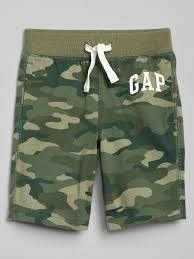 Bermuda Gap Moletom Camo Green - GAP4789 - Tamanho 4 anos