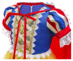 Fantasia Infantil Branca de Neve Premium - Tamanho 3 - 4 anos - Mimos de Orlando