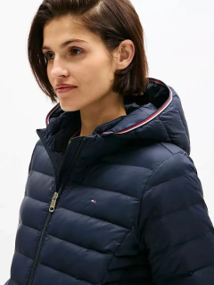 Jaqueta Feminina Tommy Hilfiger Puffer Azul Marinho - TH76345 - Tamanho G na internet