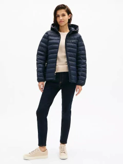 Jaqueta Feminina Tommy Hilfiger Puffer Azul Marinho - TH76345 - Tamanho PP - Mimos de Orlando